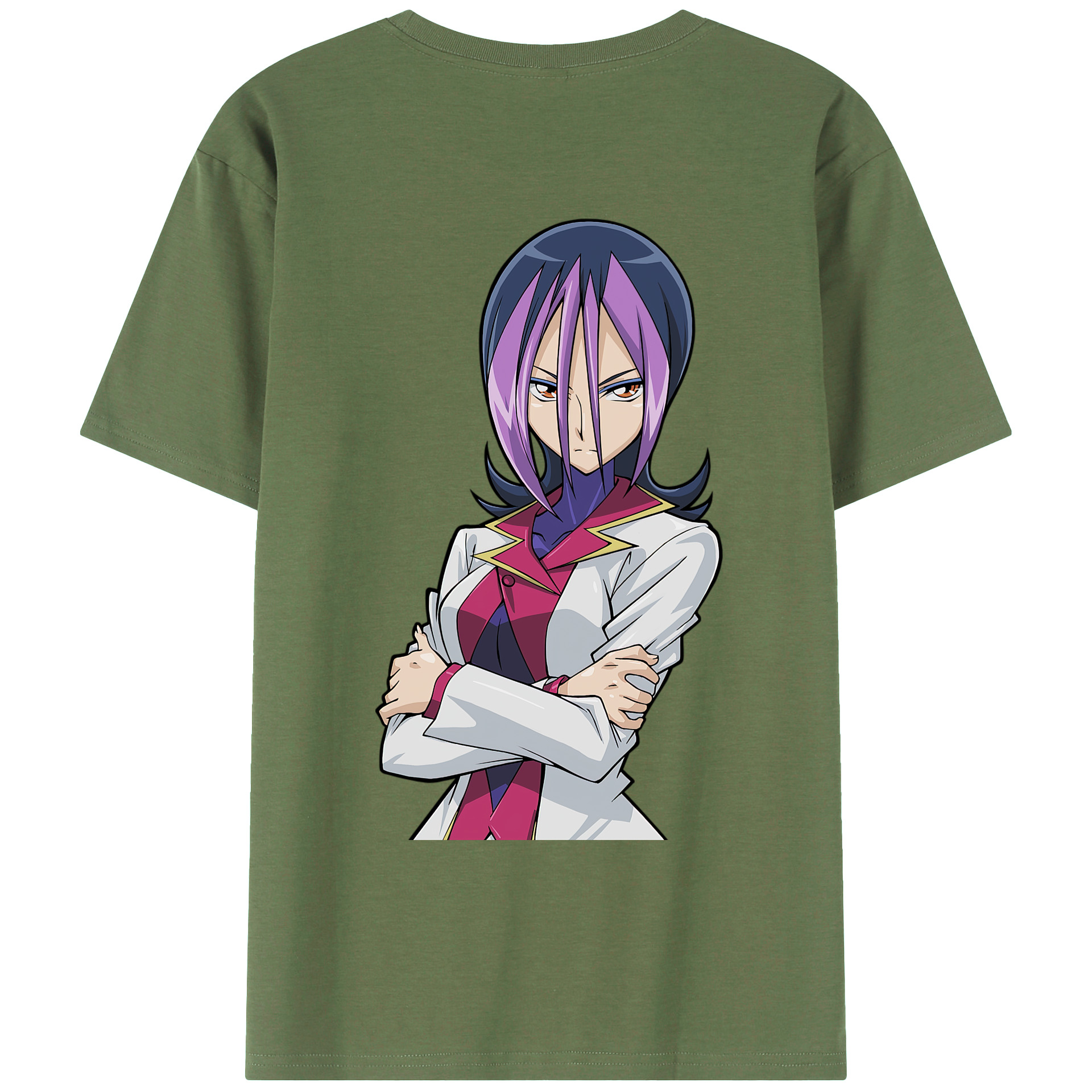 （画像用） 遊☆戯☆王 Yu-Gi-Oh! 綿100％ メンズ半袖Tシャツ（バックプリント） 通気性